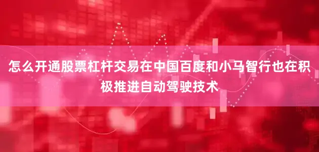 怎么开通股票杠杆交易在中国百度和小马智行也在积极推进自动驾驶技术